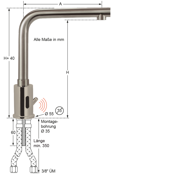 ping Sensorarmatur 1/2"