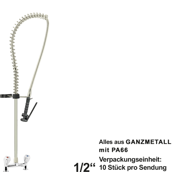 black Vorspülbrause 1/2"