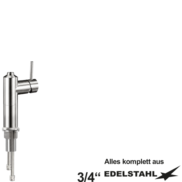 100er-Säulen-ELB-Körper 1 1/4" Stutzen 3/4" VA
