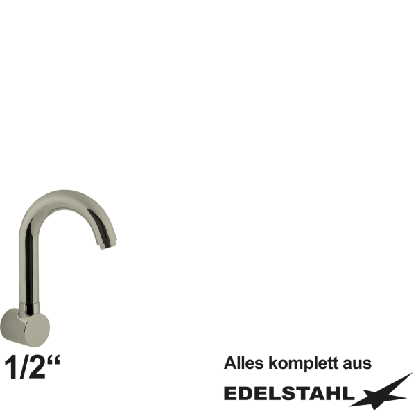 pro Wand-Rohrauslauf oben 1/2"