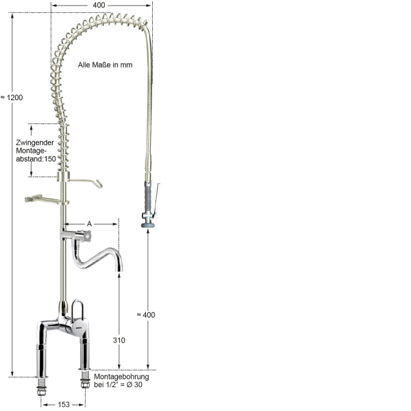 praxitop Vorspülbrause 1/2" Staffelpreise
