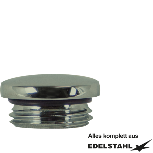 Stopfen m. O-Ring 1/2" AG zu A2-1755+2443 Edelstahl