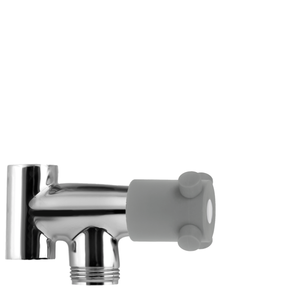 Zuschaltventil mit T-Stück A45mm 2x 1/2" IG + 3/4" AG MC
