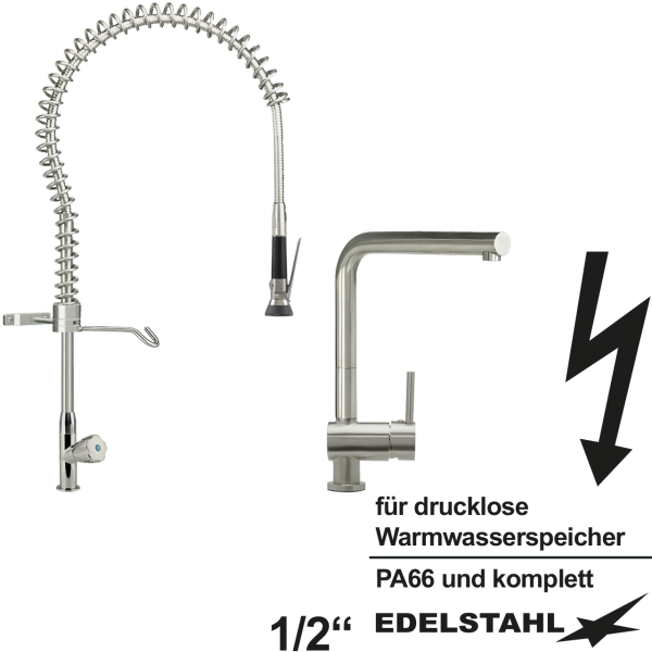 low Pendelbrause HD mit Einlochbatterie ND als Set