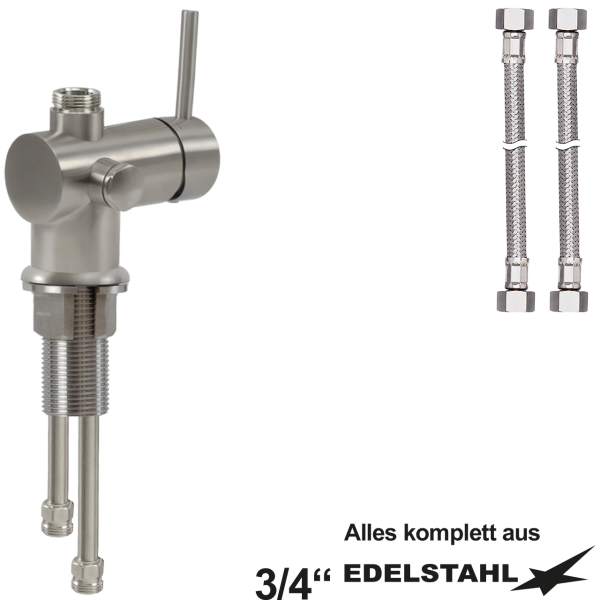 optitop Einlochbatterie-Körper VA 3/4"