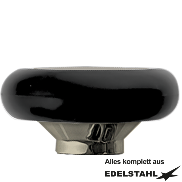Brausekopf 1/2" IG schwarz Edelstahl