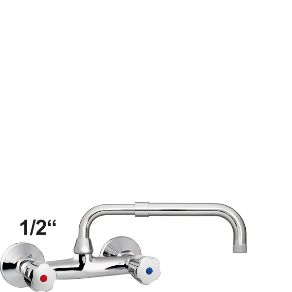 skider Wandbatterie 1/2" mit ausziehbaren Auslauf