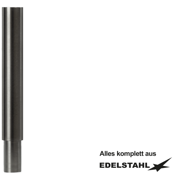 Standsäule L 300 mm 1 1/4" IG x 1" AG Gewindestutzen VA