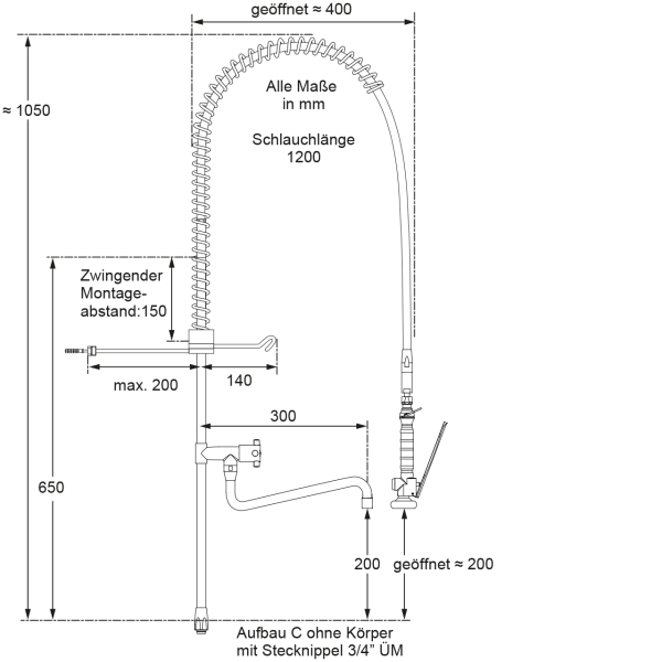 praxitop Vorspülbrause 1/2" Staffelpreise