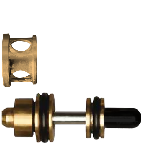 Ventilkolben mit Dichtungen