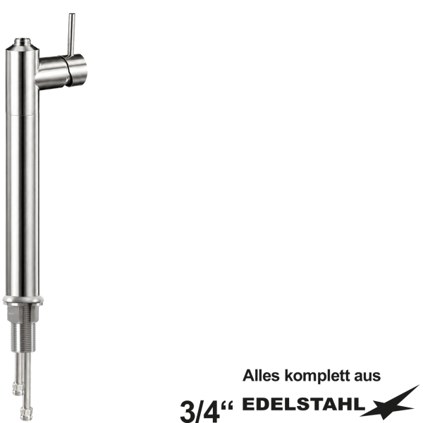300er-Säulen-ELB-Körper 1 1/4" Stutzen 3/4" VA