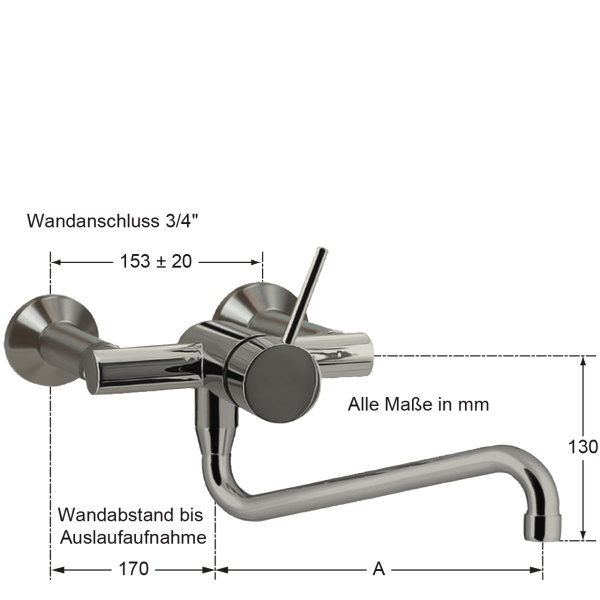 master Wandbatterie 3/4"