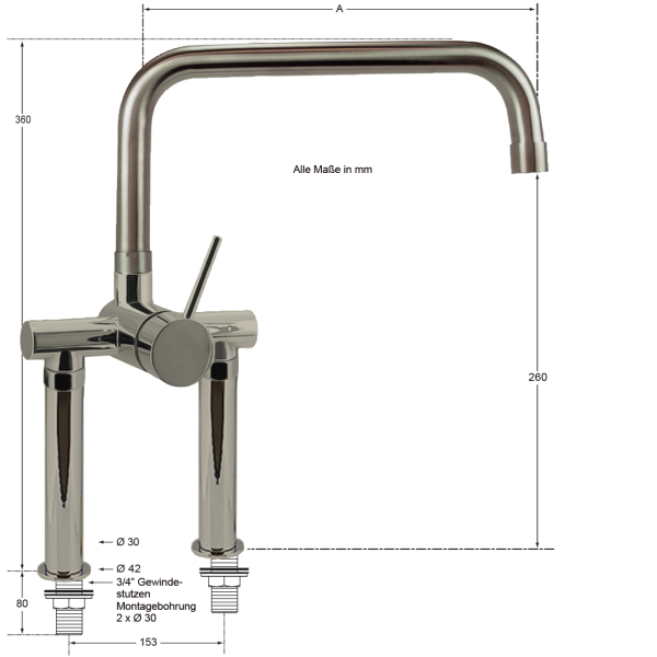 master Standbatterie 3/4"