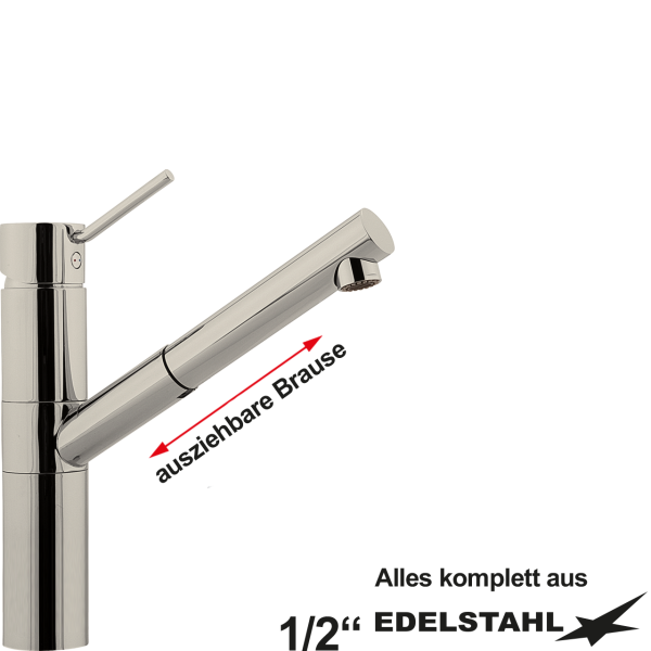 xyna SPB Körper 1/2" ohne Hebel, Brause, Schläuche