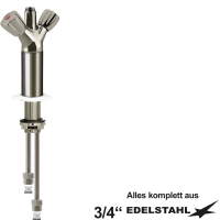 100er-Säulen-ELB-Körper 1 1/4" Stutzen 3/4" VA 100er-Säulen-ELB-Körper 1 1/4" Stutzen 3/4" VA