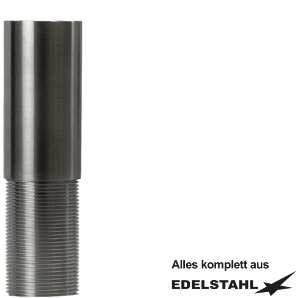 Standsäule L 100 mm 1 1/4" IG x 1 1/4" AG Gewindestutzen VA