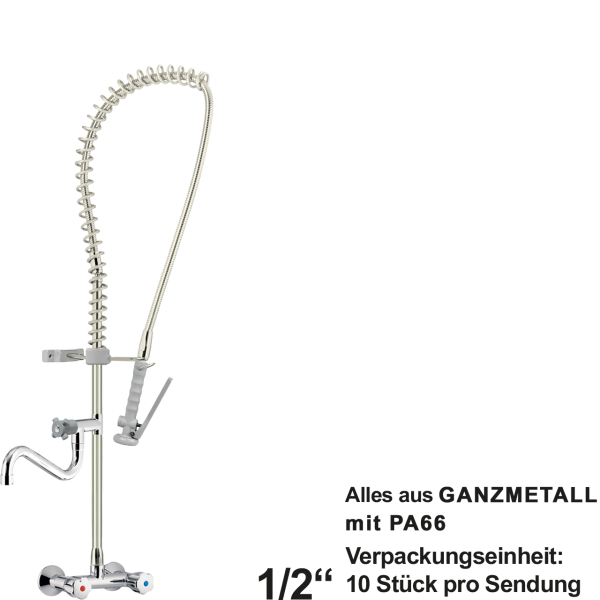black Vorspülbrause 1/2"