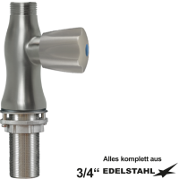 clarix Standventil-Körper V2A 3/4" clarix Standventil-Körper V2A 3/4"