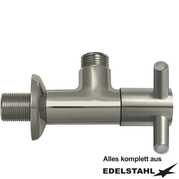 Eckventil 3/4" x 3/4" aus Edelstahl