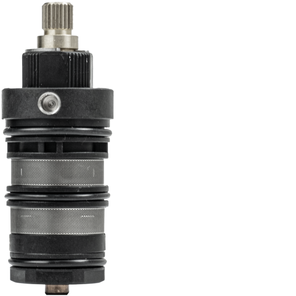 Thermostat-Patrone zu Wandbatterien Edelstahl