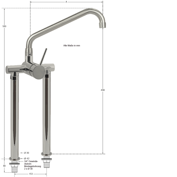 master Standbatterie 3/4"