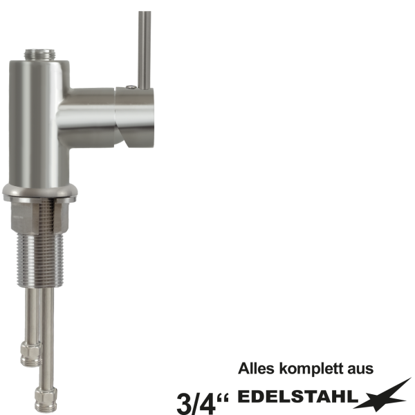 ELB-Baugruppe mit 1 1/4" Stutzen 3/4" ohne Flex VA