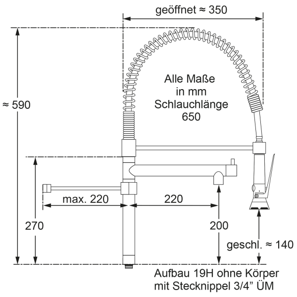xeria Handspülbrause 1/2"
