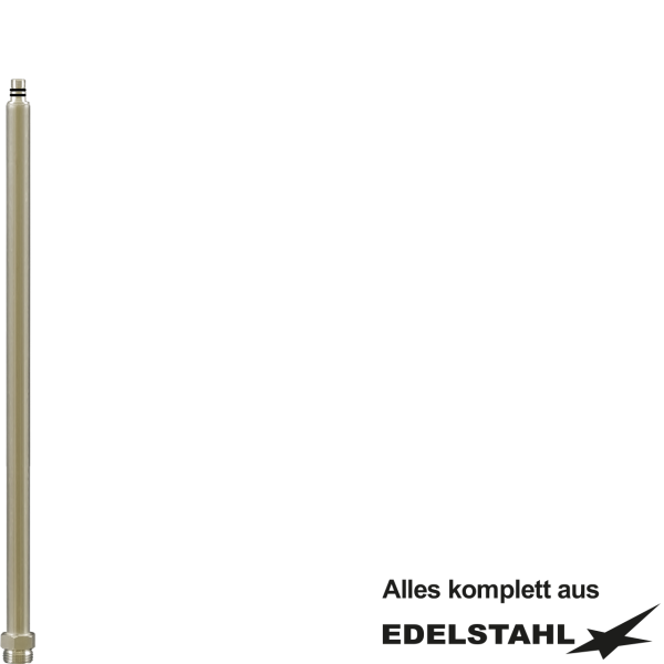 VA-Rohr Ø15 mm M14 AG x 1/2" AG