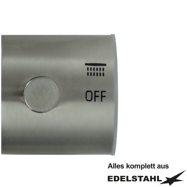 Griff zu Wandbatterie Menge Edelstahl mit Abgang oben