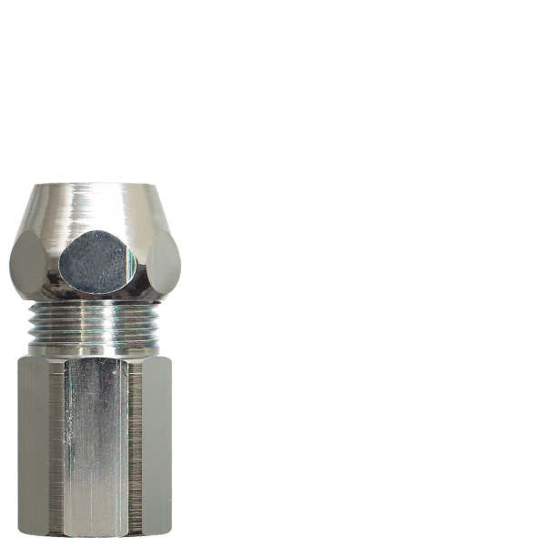 Gewindenippel mit RV 3/8" Ø 10 mm x 1/2" AG