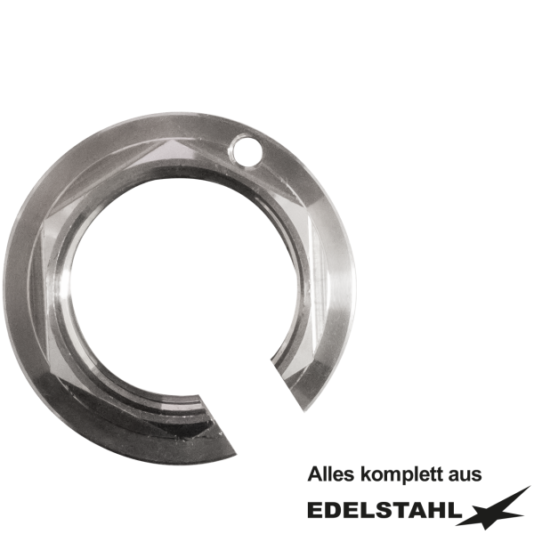 Kontermutter 1" - SW36 Ø 50mm mit Längsschnitt VA