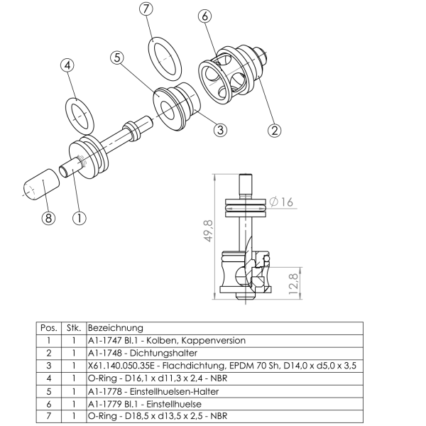 Ventilkolben kompl. zu X31.7x.V8