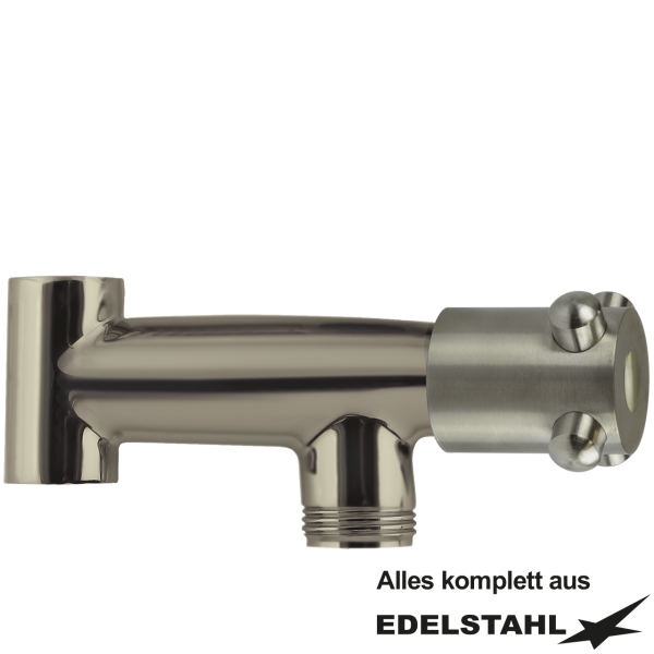 Zuschaltventil mit T-Stück A75mm 2x 1/2" IG + 3/4" AG VA mit keramischen Oberteil