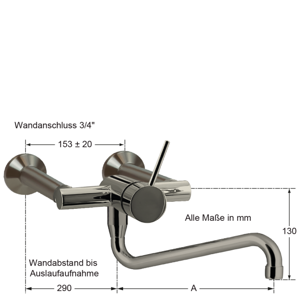 master Wandbatterie 3/4"