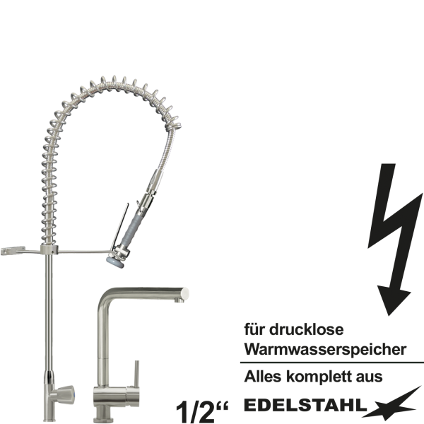 low Pendelbrause HD mit Einlochbatterie ND als Set