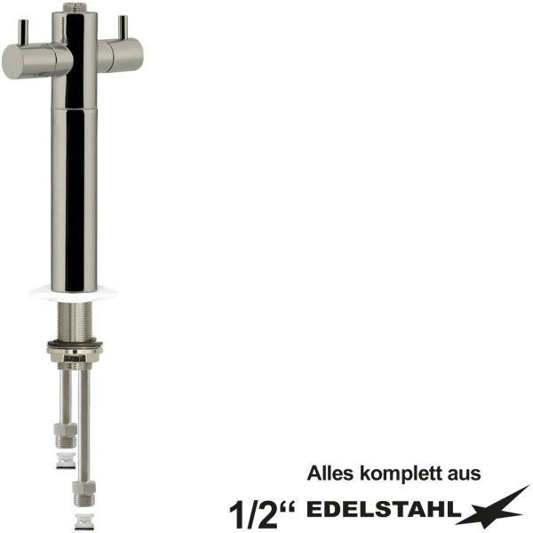 luxor Säulenbatterie-Körper V2A 1/2" mit RV