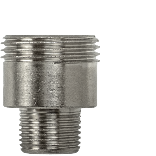 Gewindenippel 3/8" x 3/4" - SW 10 mm innen (AG x AG) zu HVL