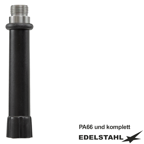 Brausehandgriff 1/2" IG x 1/2" AG schwarz