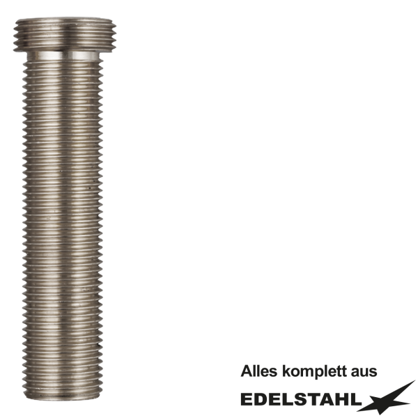 Gewindestutzen 1/2" AG x 3/4 AG Einschraubgewinde VA