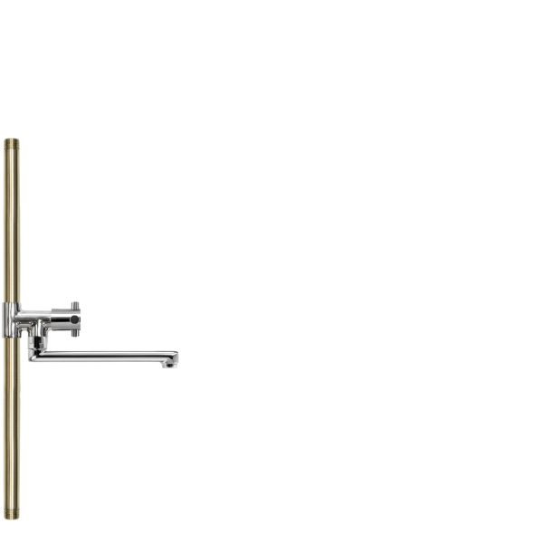 Standrohr Ø20,4 mm mit MS-Ventil A300 mm