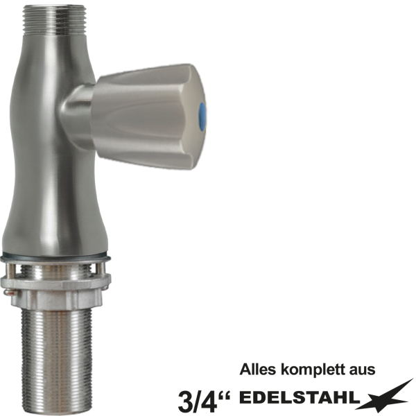 clarix Standventil-Körper V2A 3/4"