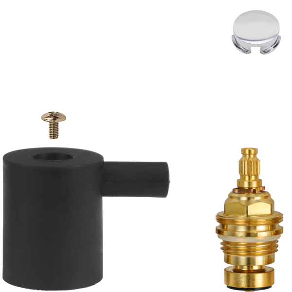 Oberteil 1/2" mit Zuschalt-Hebel chrom