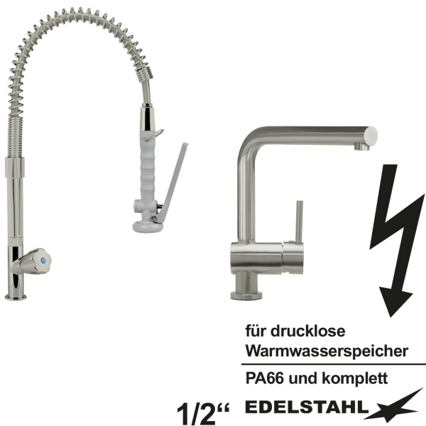 low Pendelbrause HD mit Einlochbatterie ND als Set