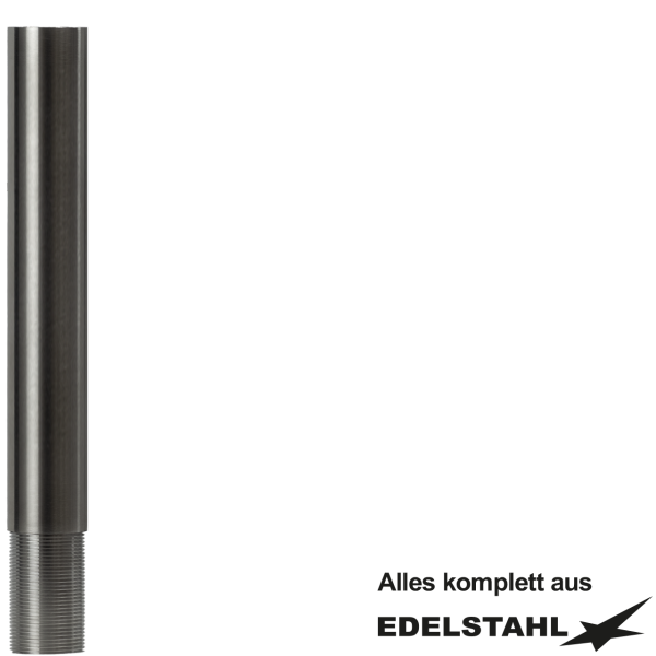 Standsäule L 300 mm 1 1/4" IG x 1 1/4" AG Gewindestutzen VA