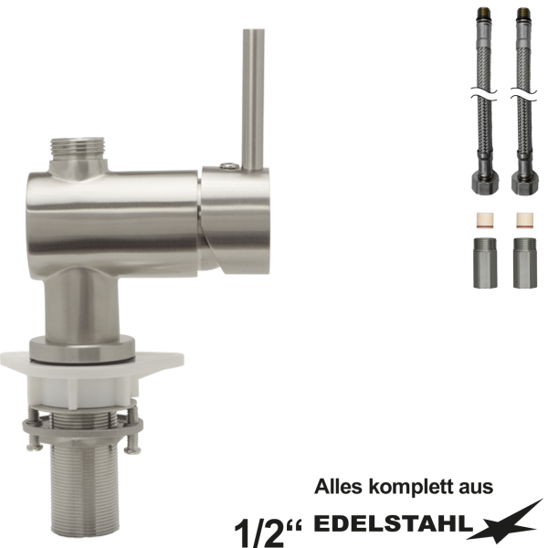 mixter Einlochbatt.-körper 1/2" mit RV
